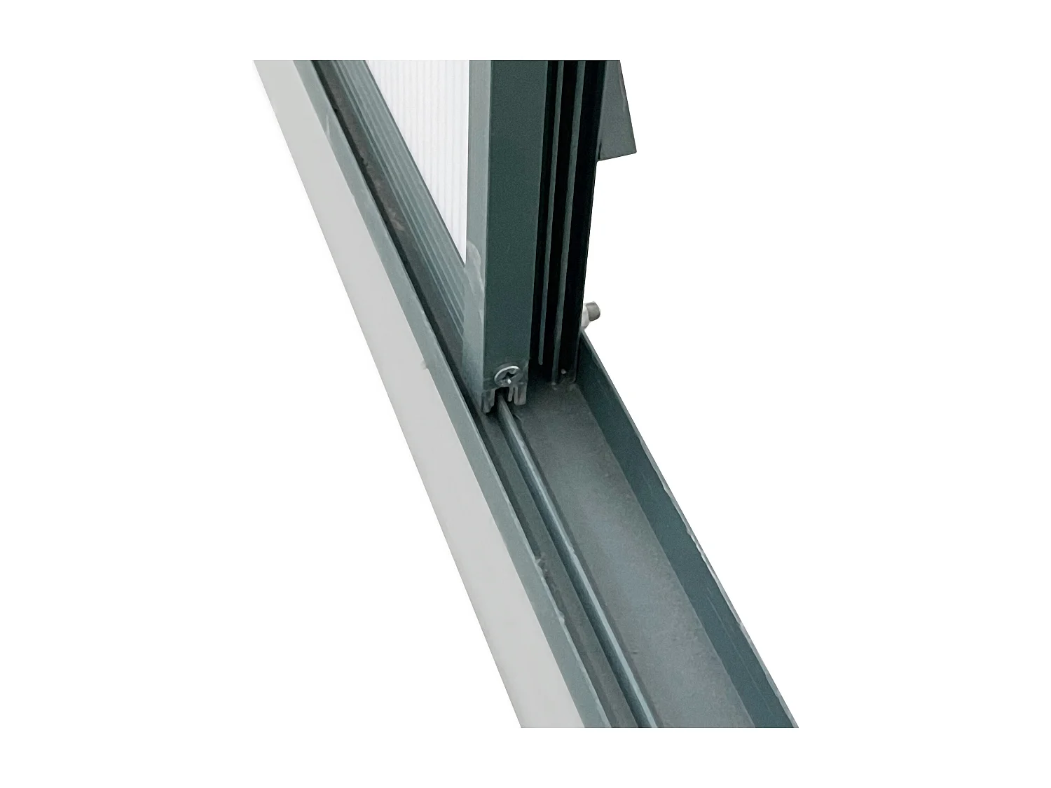 Serra per piante policarbonato 190x375x199cm porta scorrevole