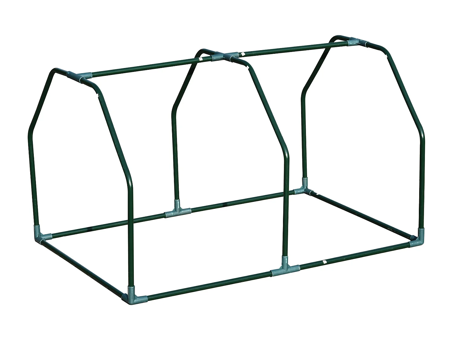 Mini serra da giardino in pe e acciaio con ingresso a zip