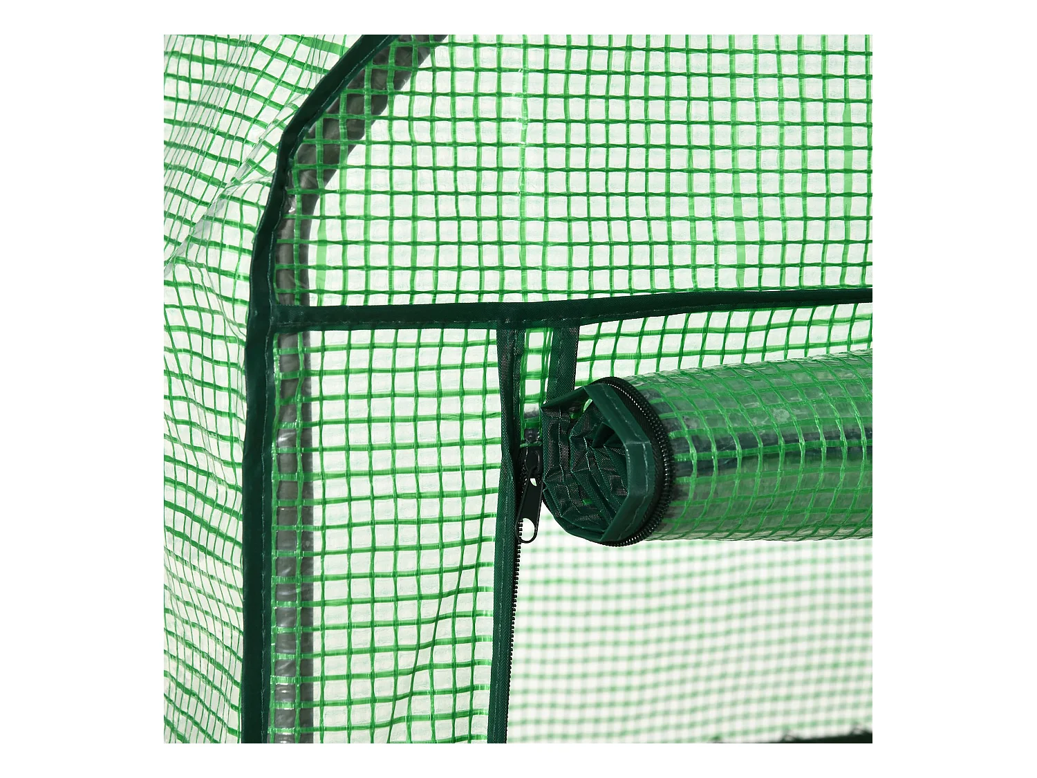 Mini serra con 2 ripiani in metallo copertura pe 69x49x92cm