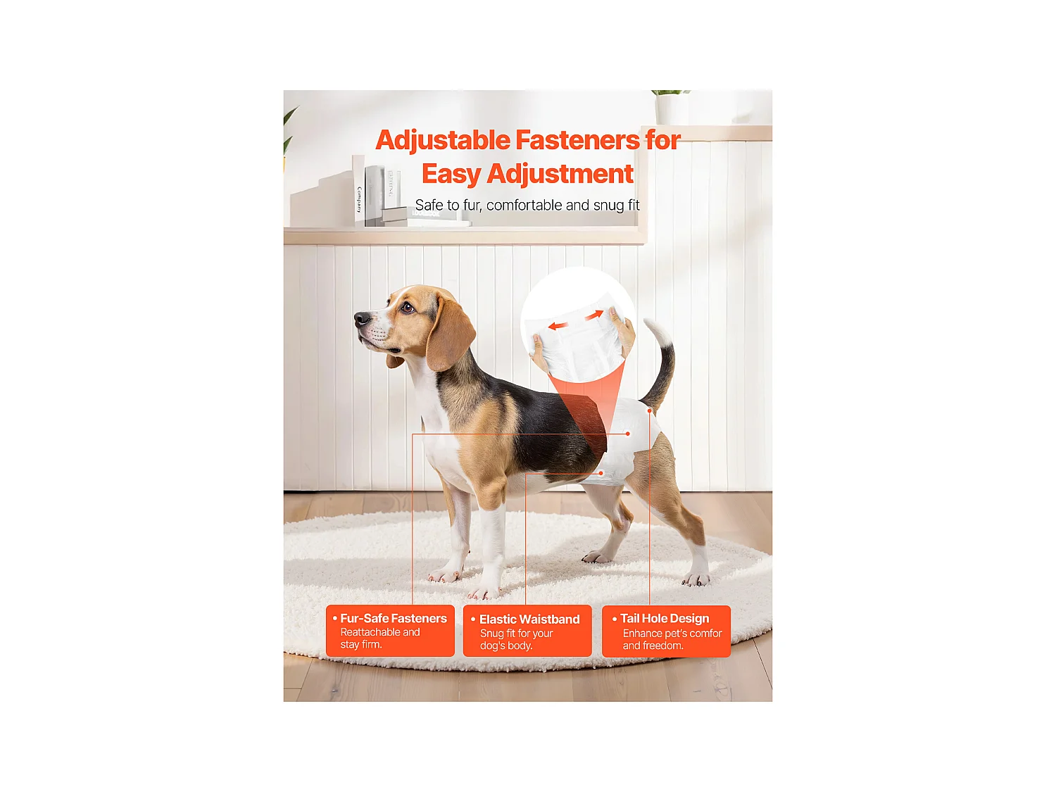 Couches Jetables SucceBuy pour Chiens Femelles 96 Pièces, Couches pour Chiennes Super Absorbantes Anti-Fuites Taille S, pour Entraînement, 2 Lots de 48