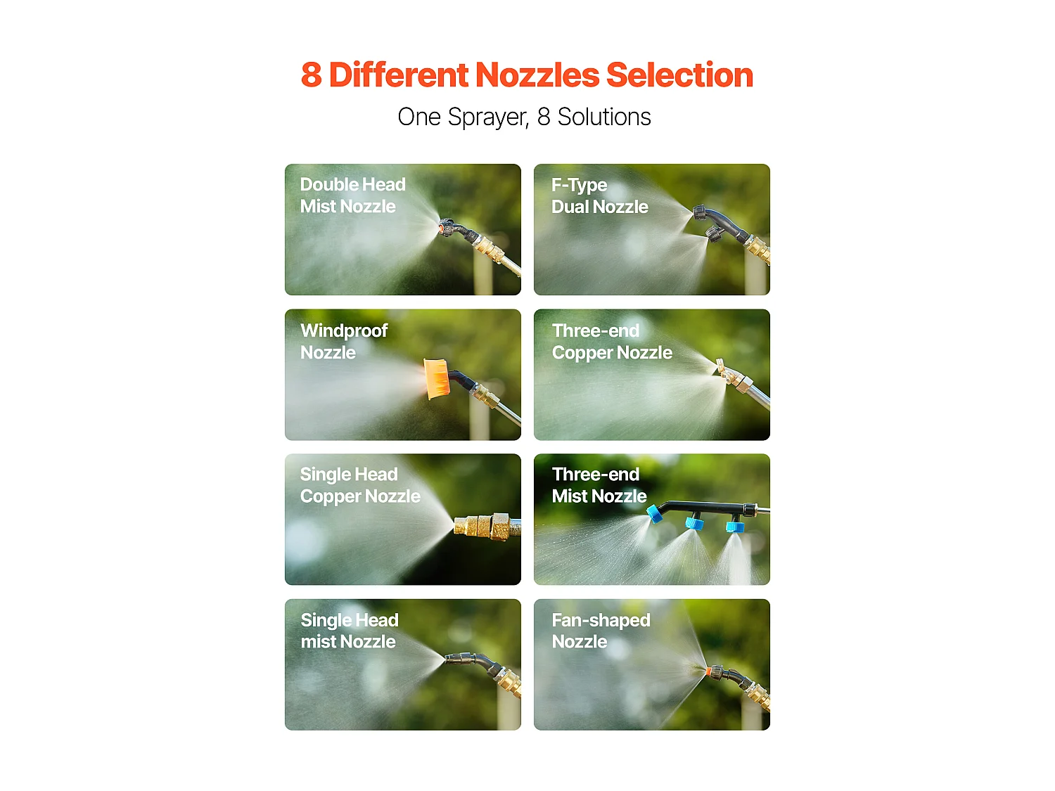 Pulvérisateur à Dos SucceBuy, Électrique à Batterie 16 L, avec 2 Lances, 8 Buses, Batterie 21 V 4 Ah, Pulvérisateur Portable pour Jardin, Pelouse, Désherbage