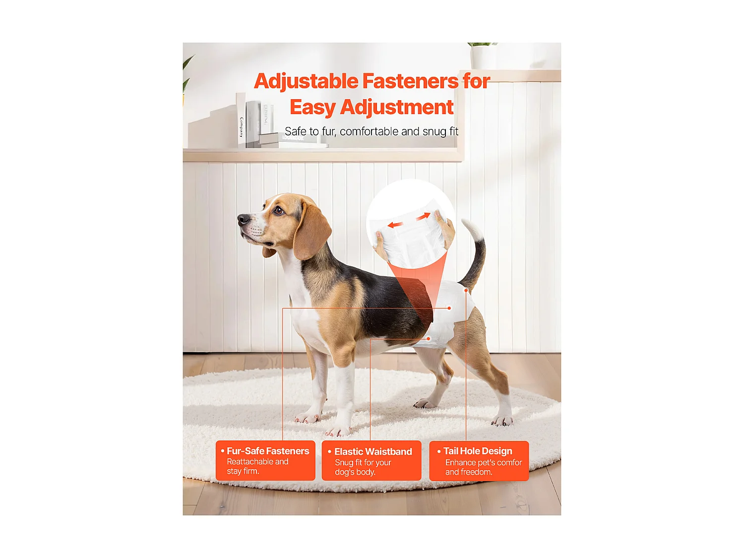 Couches Jetables SucceBuy pour Chiens Femelles, 144 Pièces, Couches pour Chiennes Super Absorbantes Anti-Fuites Taille S, pour Entraînement, 2 Lots de 72