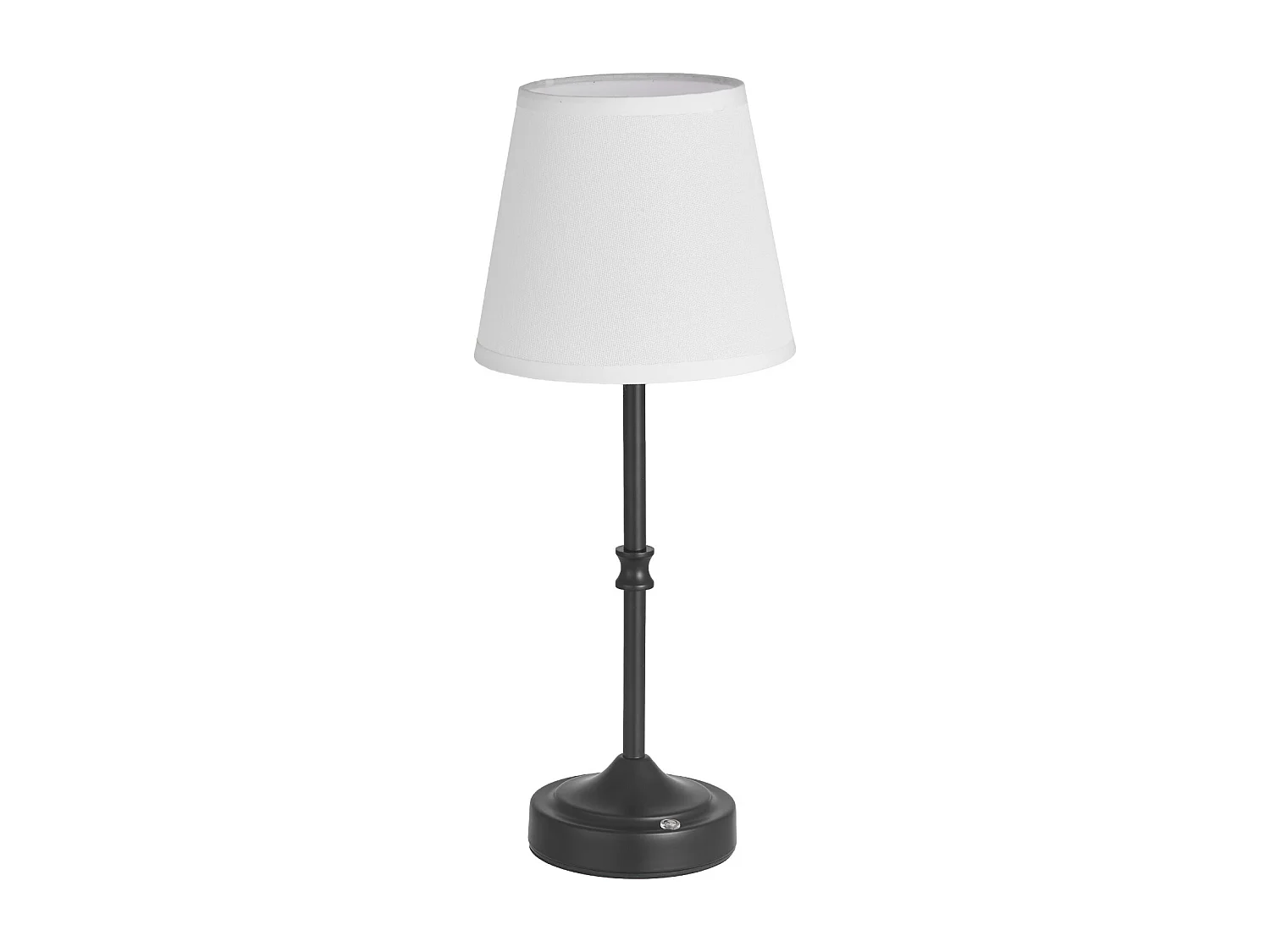 Lampe de Table Sans Fil SucceBuy, 2 Pièces, Batterie Rechargeable Intégrée 5200 mAh, 3 Niveaux Luminosité, Abat-Jour en Tissu, pour Chambre, Noir