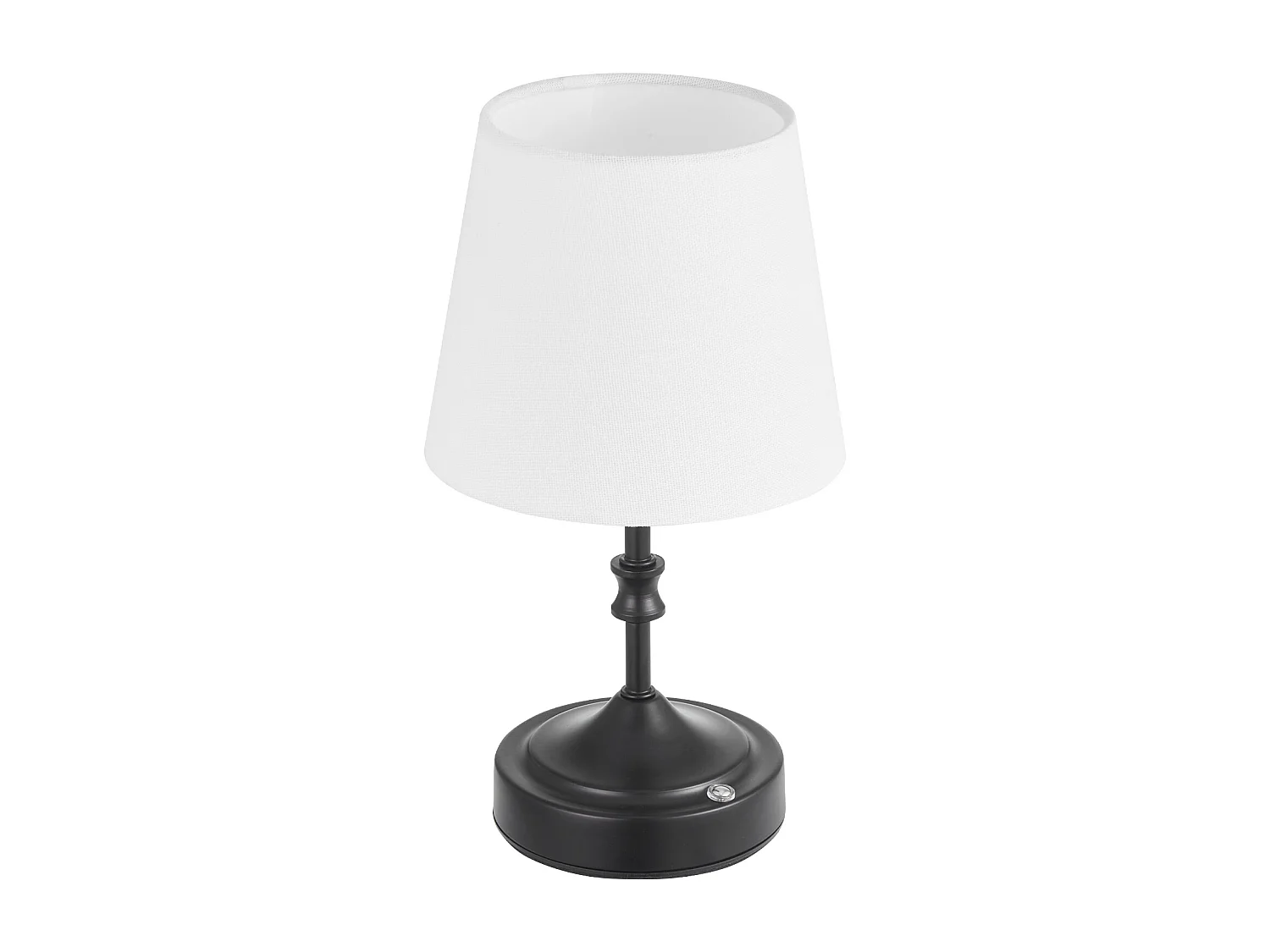 Lampe de Table Sans Fil SucceBuy, Batterie Rechargeable Intégrée 5200 mAh, 3 Niveaux de Luminosité, Abat-Jour en Tissu, pour Chambre, Bar, Noir