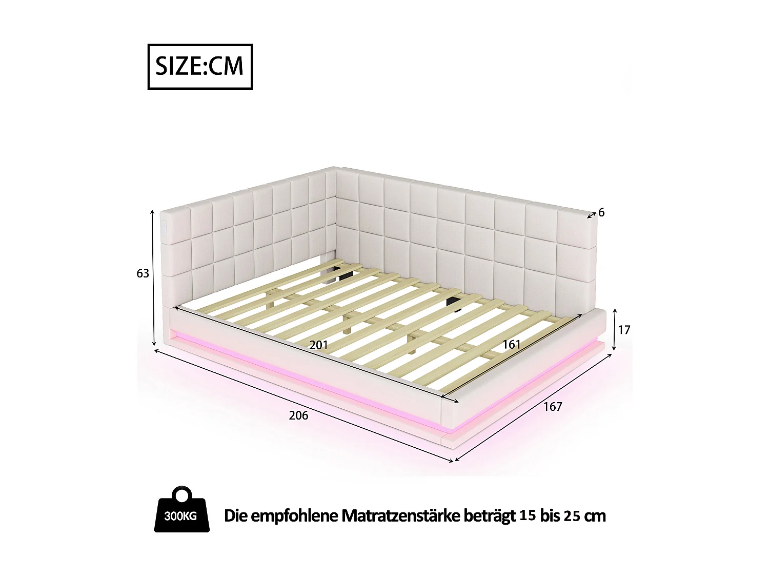 Sofá-cama 160x200 cm veludo bege com gavetas LED USB multifunções confortável moderno