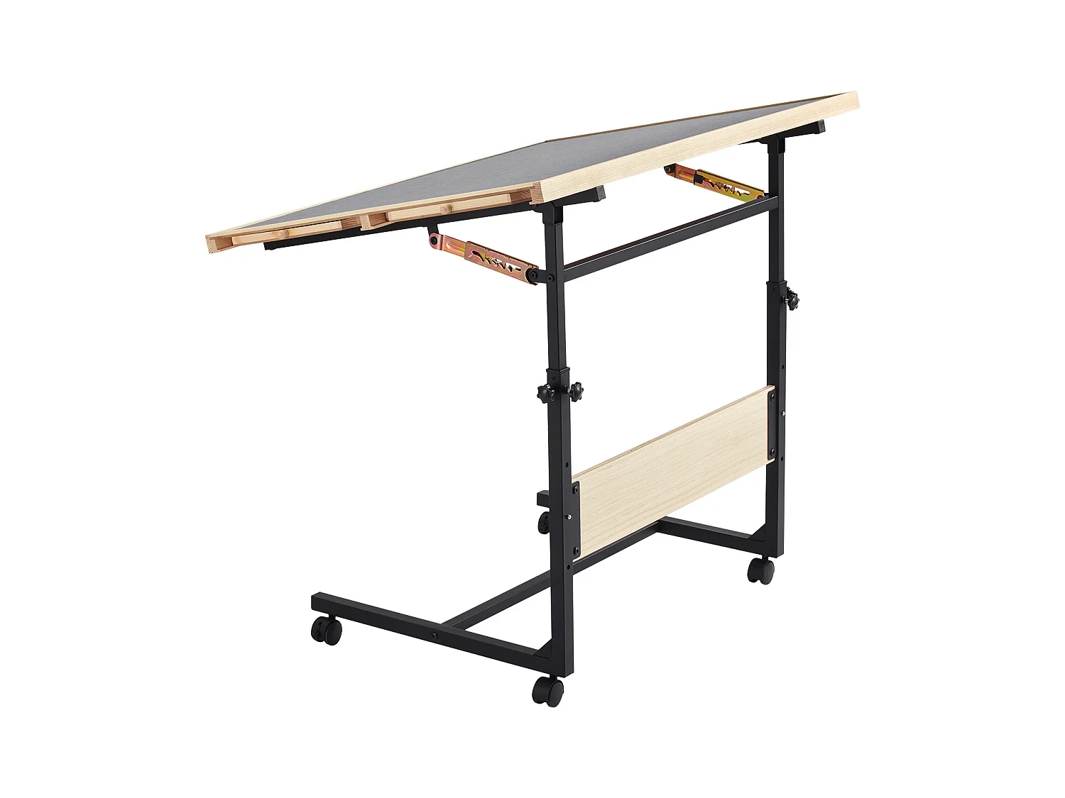 Table de Puzzle SucceBuy 1500 Pièces, Planche de Puzzle 86,5 x 63,5 cm, avec Pieds en Métal, 4 Tiroirs, Roues et Couverture, Plateau Casse-Tête Hauteur Réglable