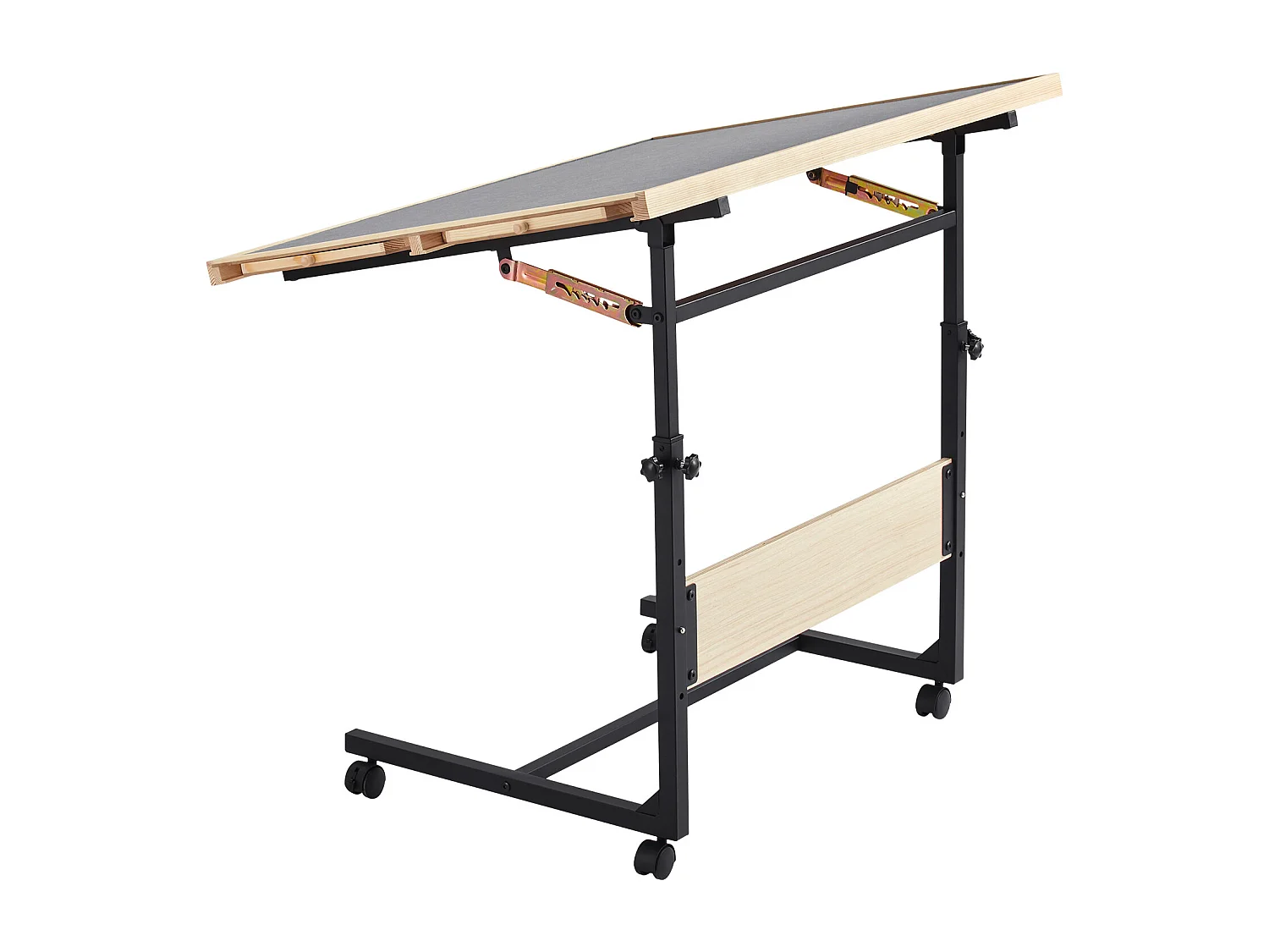 Tavolo Puzzle SucceBuy 1500 Pezzi, Tavola Puzzle 86,5 x 63,5 cm, con Gambe in Metallo, 4 Cassetti, Ruote e Copertura, Piattaforma Rompicapo Altezza Regolabile