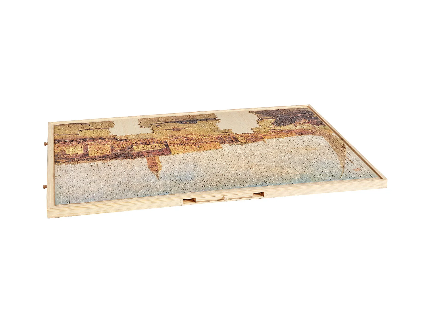 Planche de Puzzle SucceBuy 2000 Pièces, Table de Puzzle en Bois 102x74.5 cm, Plateau Casse-Tête Rotatif à 360° et Portable, avec 5 Tiroirs et Couverture Utile