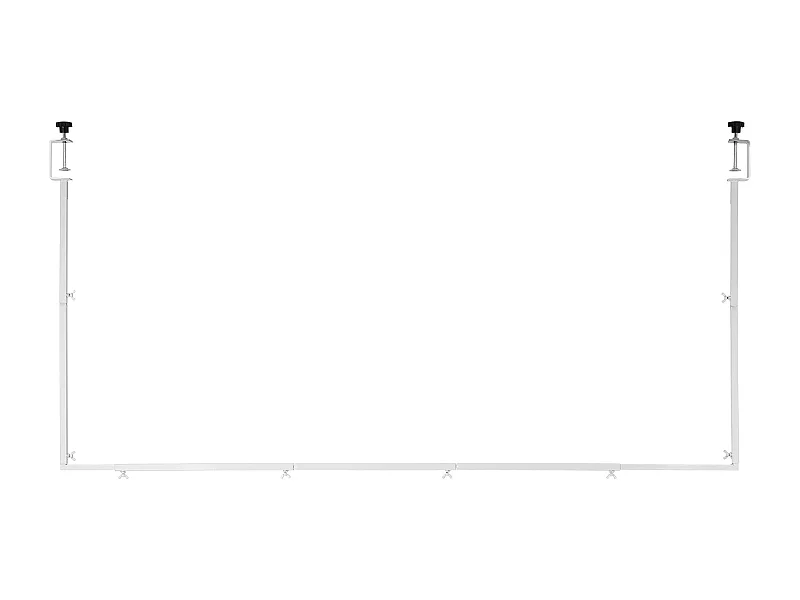 Tischstangenhalter SucceBuy mit Klemmen, Tischbogenhalter, Höhenverstellbar 33-106.7 cm Längenverstellbar 71.1-249 cm, Metallbogenrahmen