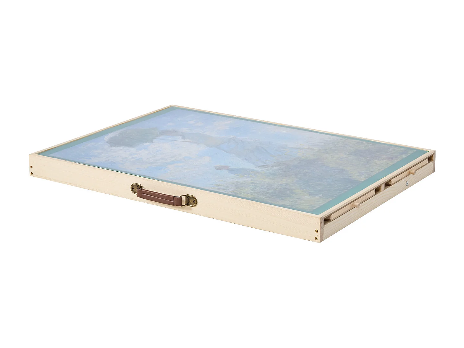 Table de Puzzle SucceBuy 1500 Pièces, Planche de Puzzle 86,5 x 63,5 cm, avec Pieds Pliables, 4 Tiroirs et Couverture, Plateau Casse-Tête Portable