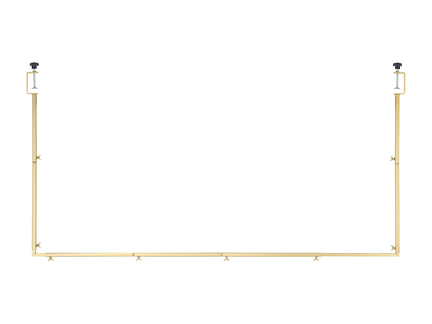 Support Tige de Table SucceBuy avec Pinces, Support Arche de Table, Hauteur Réglable 33-107 cm Longueur Réglable 71.12-249 cm, Cadre d'Arche Métal