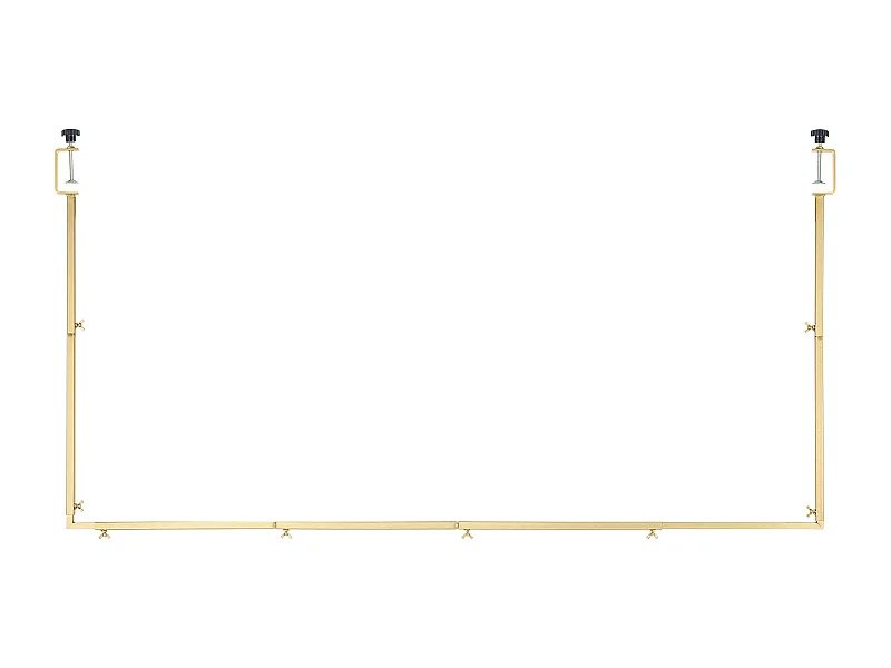 Support Tige de Table SucceBuy avec Pinces, Support Arche de Table, Hauteur Réglable 33-107 cm Longueur Réglable 71.12-249 cm, Cadre d'Arche Métal