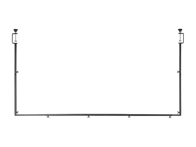Tafelstanghouder SucceBuy met Klemmen, Tafelbooghouder, Hoogte Verstelbaar 33-107 cm Lengte Verstelbaar 71.1-249 cm, Metaalboogframe