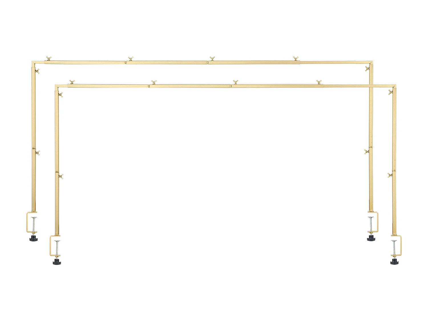 Support Tige de Table SucceBuy avec Pinces, Support Arche de Table, 2 PCS, Hauteur Réglable 33-107 cm Longueur Réglable 71.1-249 cm, Cadre Arche Métal