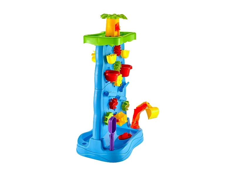 Table à Eau SucceBuy avec 37 Accessoires, Table de Jeux d'Eau et Sable Enfant, Cascade Double Face, Jouets d'Activités Sensorielles Aquatiques d'Été