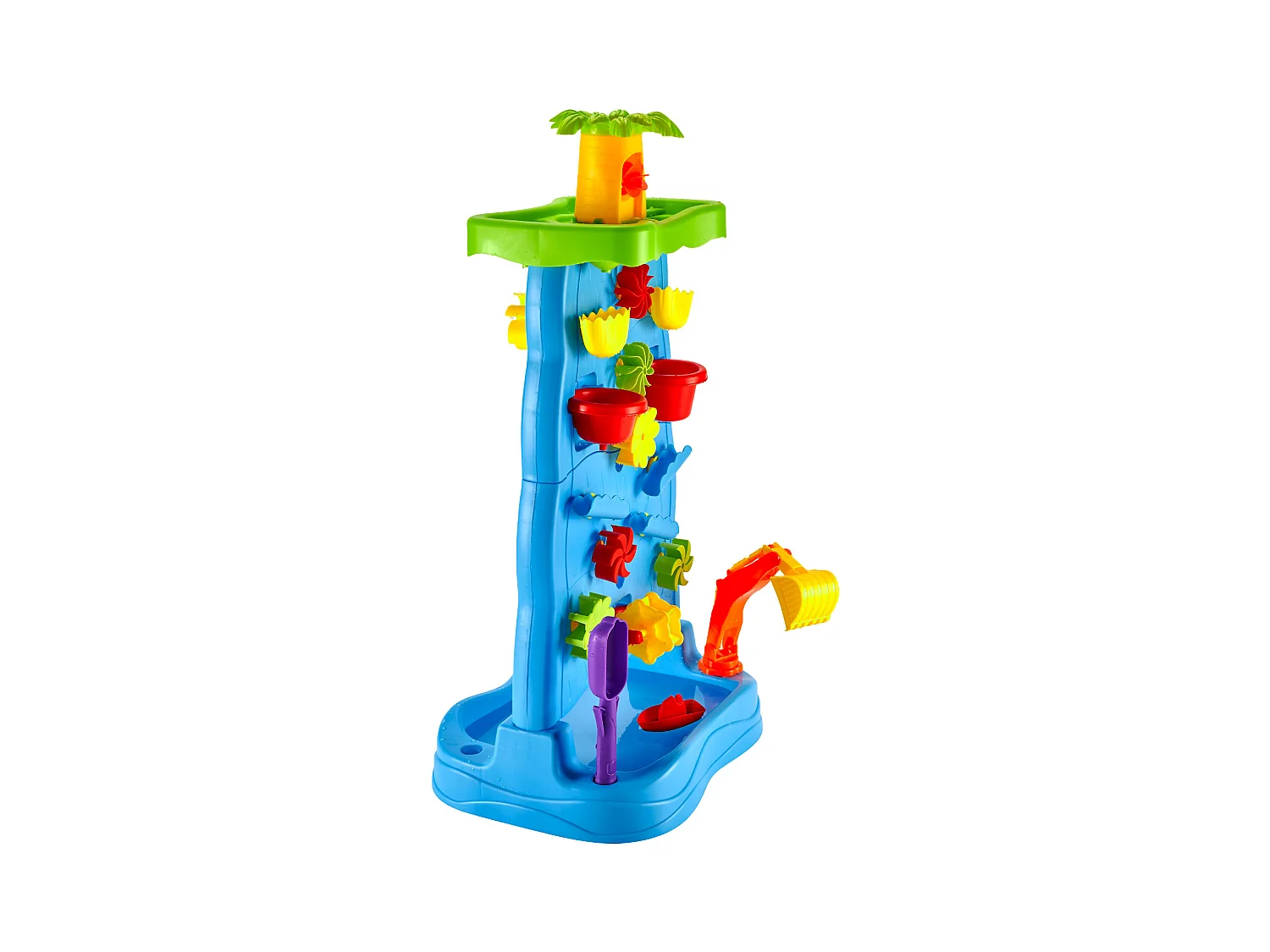Table à Eau SucceBuy avec 37 Accessoires, Table de Jeux d'Eau et Sable Enfant, Cascade Double Face, Jouets d'Activités Sensorielles Aquatiques d'Été
