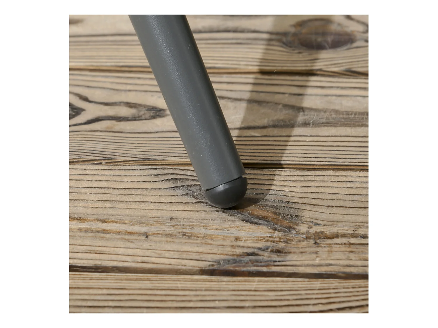 Set da giardino con 4 sedie con cuscini e tavolo quadrato in vetro