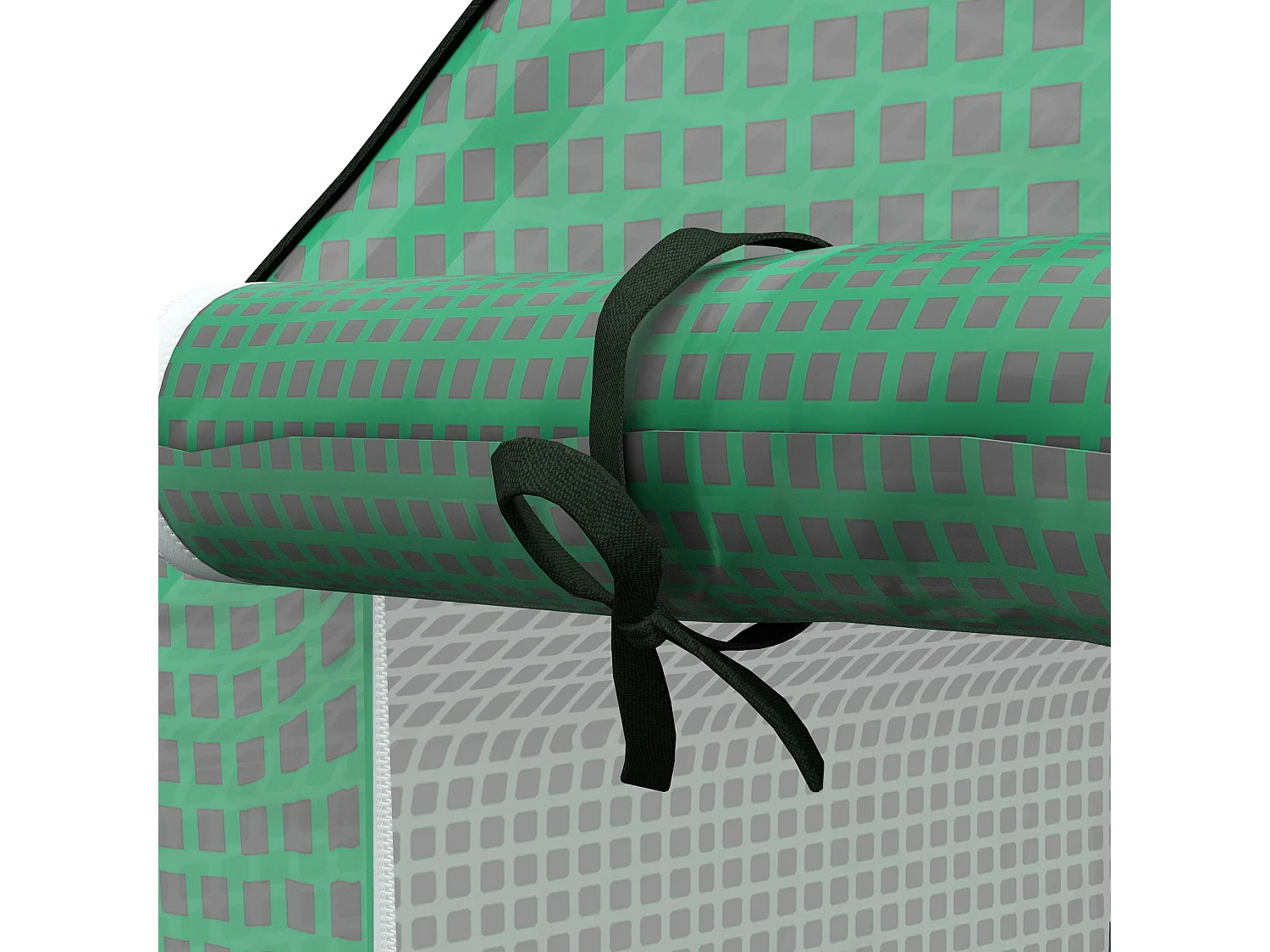 Copertura di ricambio per serra con porta e finestre in pe verde