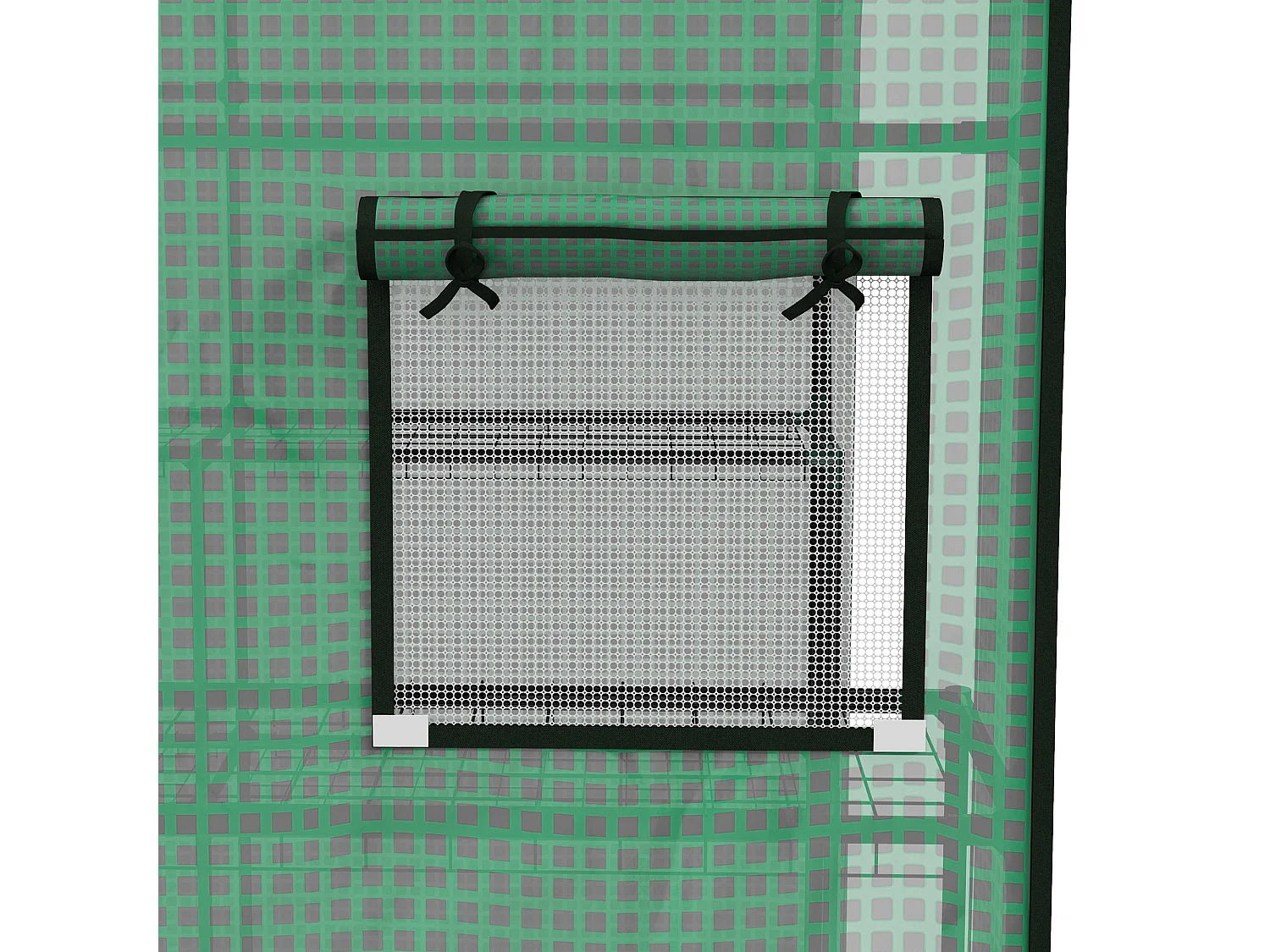 Copertura di ricambio per serra con porta e finestre in pe verde
