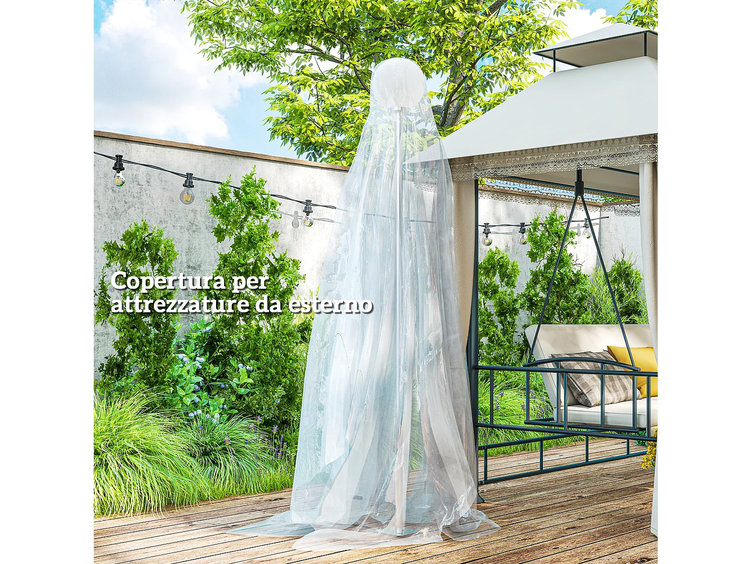 Copertura di ricambio per serra 6x10 m anti uv trasparente