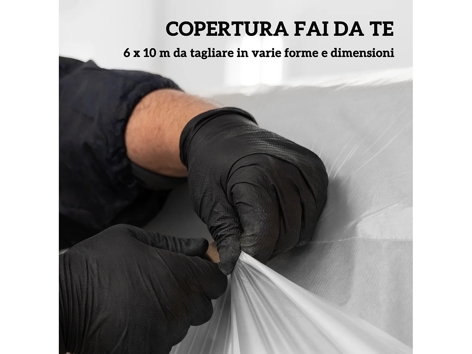 Copertura di ricambio per serra 6x10 m anti uv trasparente