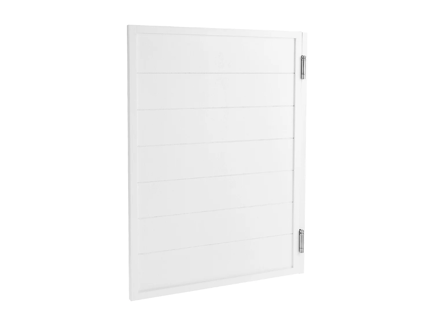 Porte Battante SucceBuy, 80,5x2,8x106 cm, Porte Saloon Simple en Bois de Pin avec Charnières, Quincaillerie, Facile à Installer, Blanc