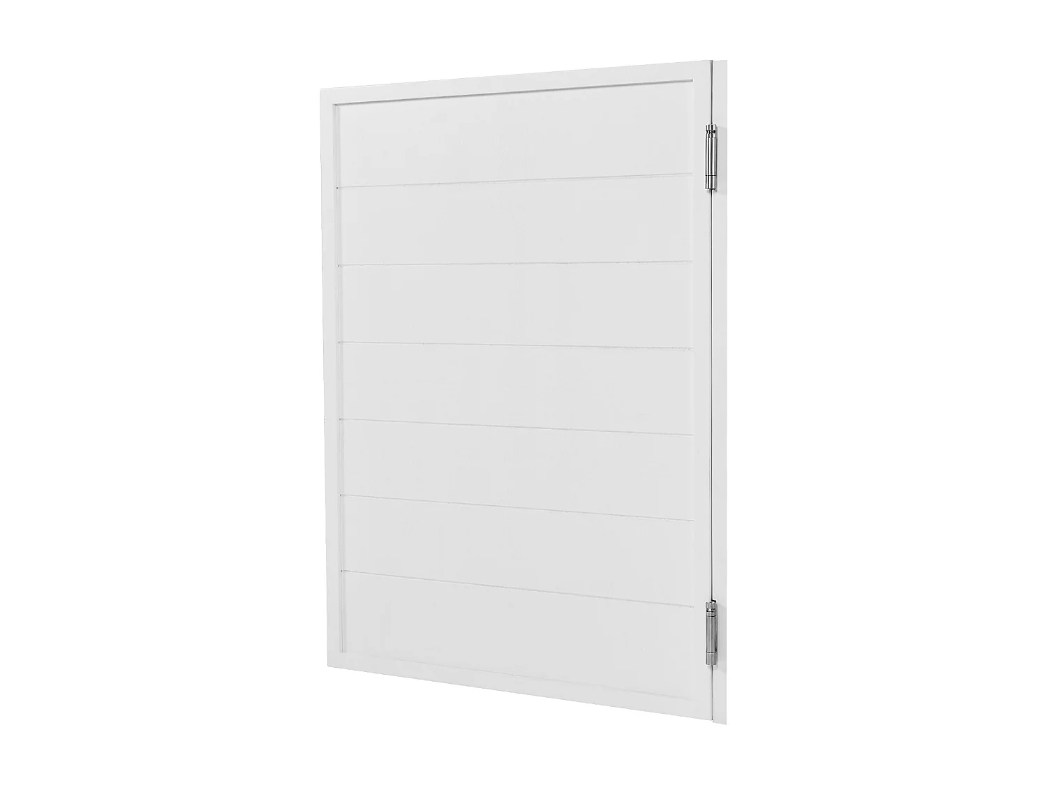 Porte Battante SucceBuy, 80,5x2,8x106 cm, Porte Saloon Simple en Bois de Pin avec Charnières, Quincaillerie, Facile à Installer, Blanc