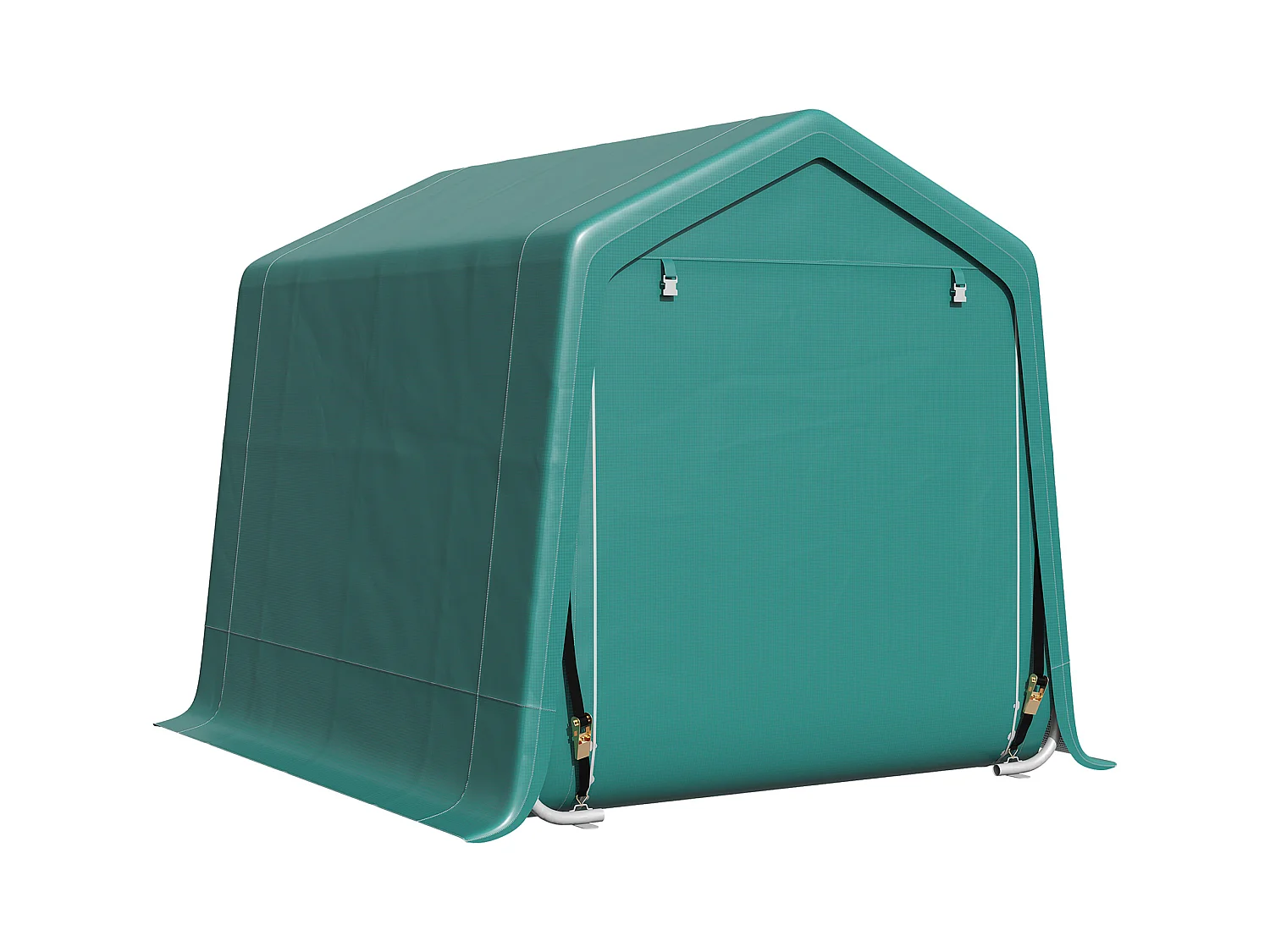 Tendone garage in metallo e tessuto pe 240x200x202cm verde