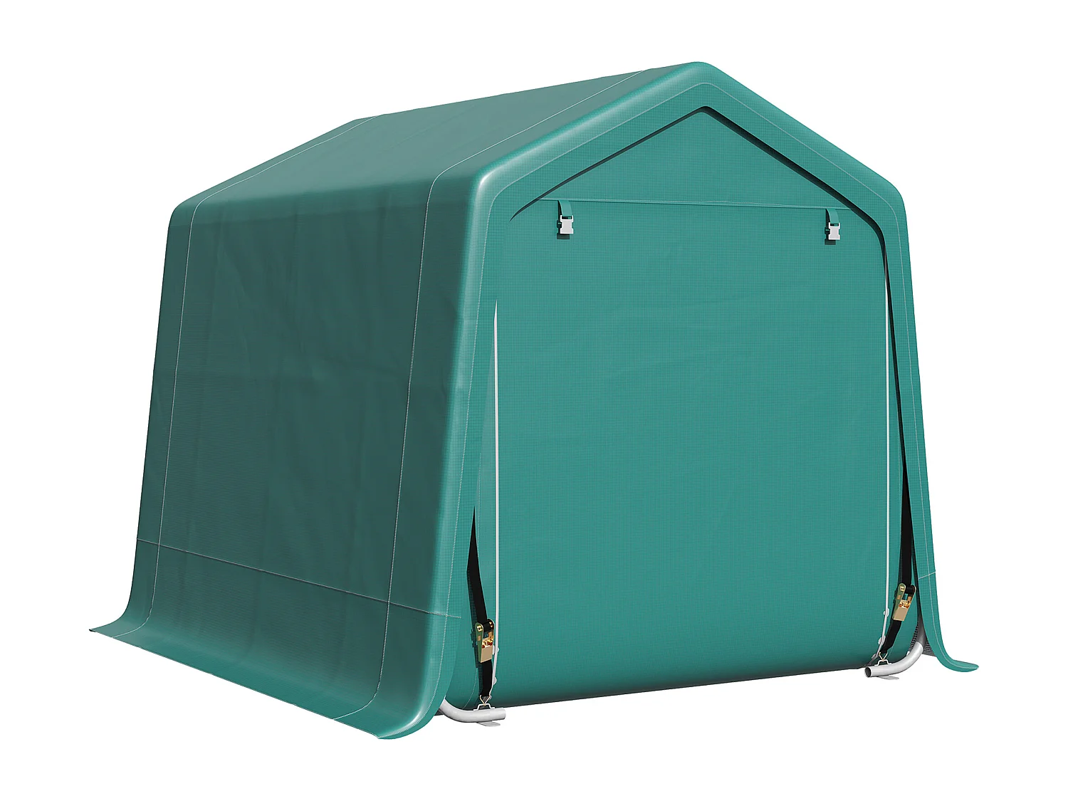 Tendone garage in metallo e tessuto pe 240x200x202cm verde