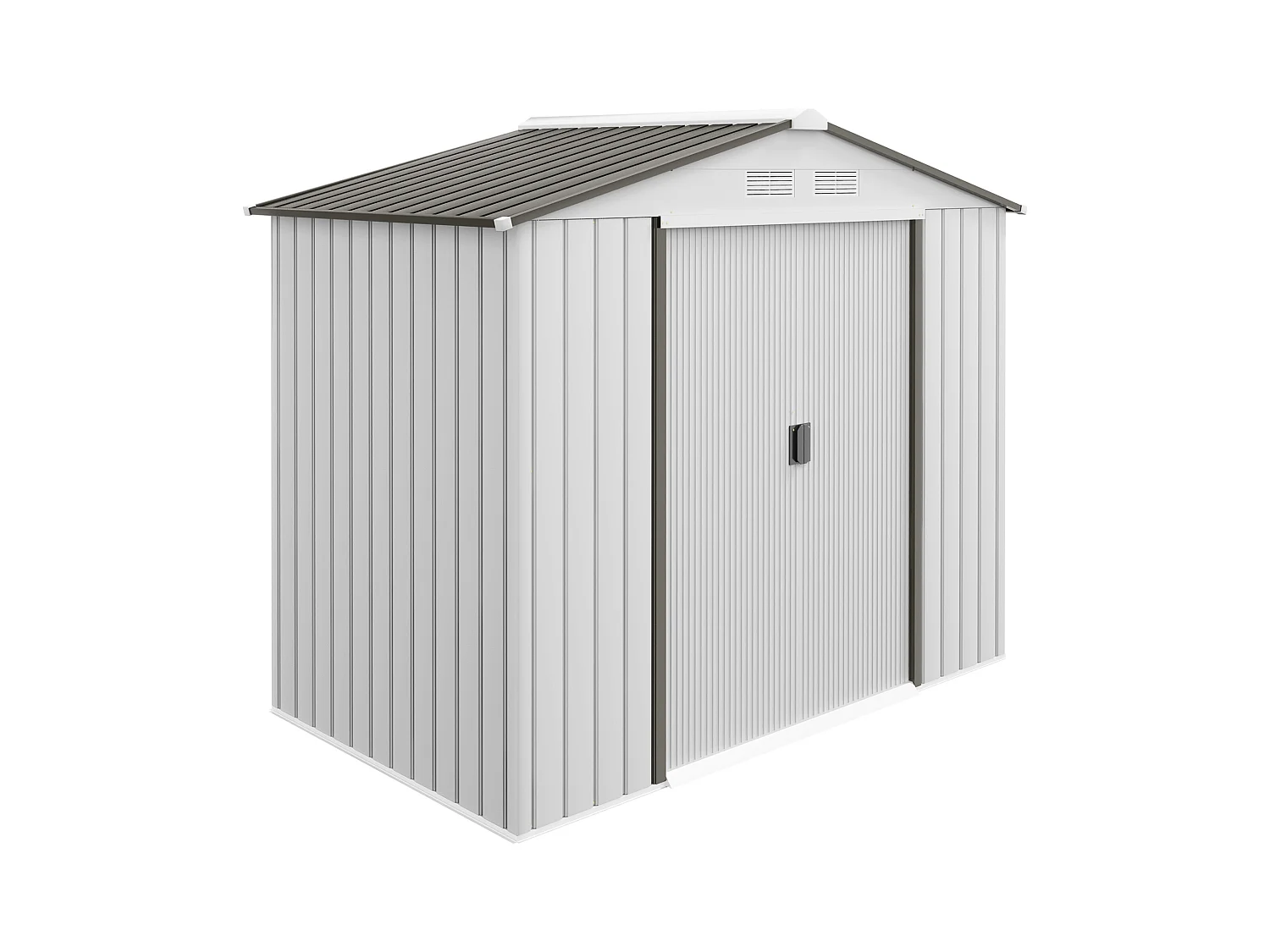 Capanno casetta da giardino in metallo porta utensili 2 porte