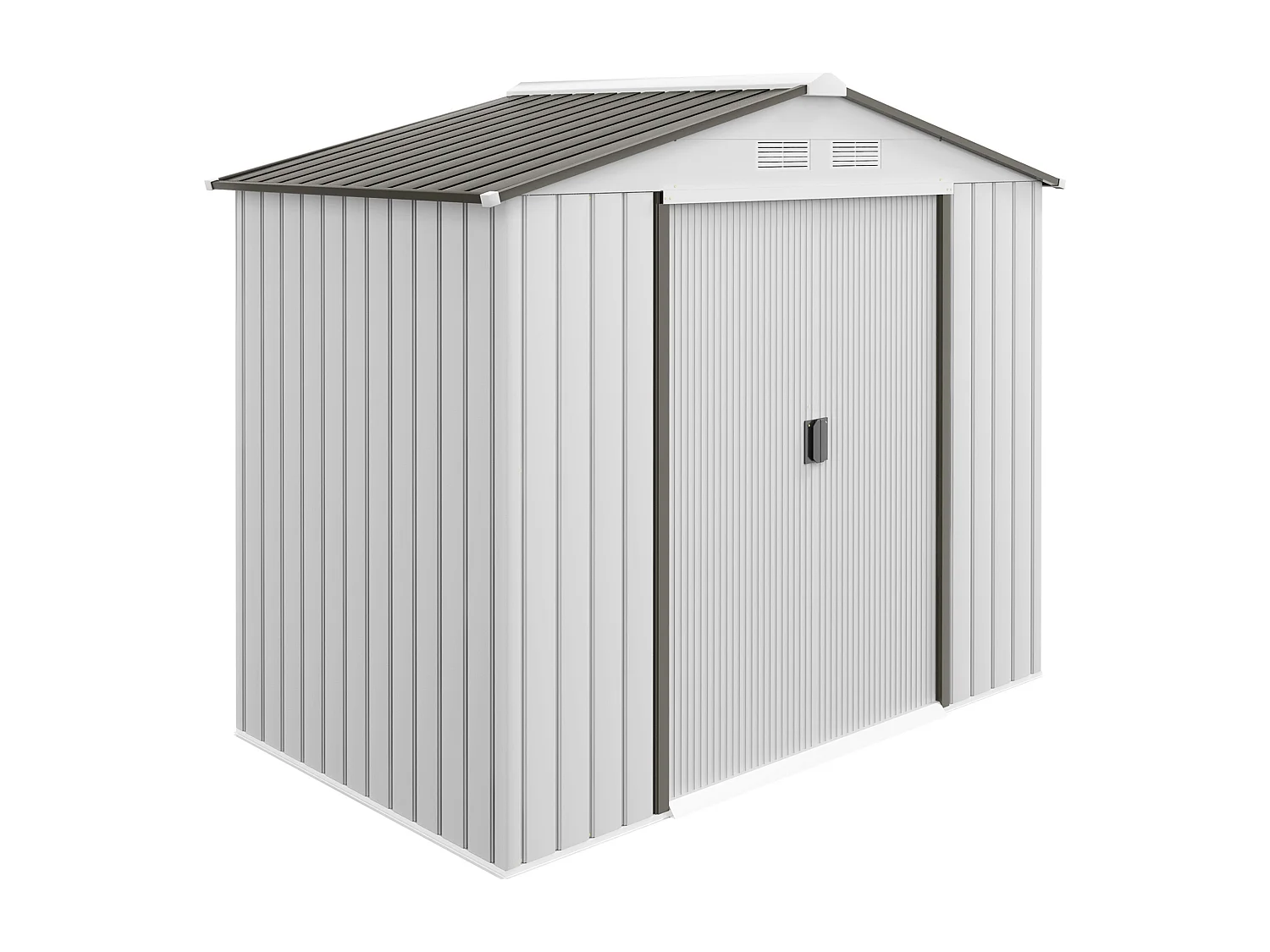 Capanno casetta da giardino in metallo porta utensili 2 porte