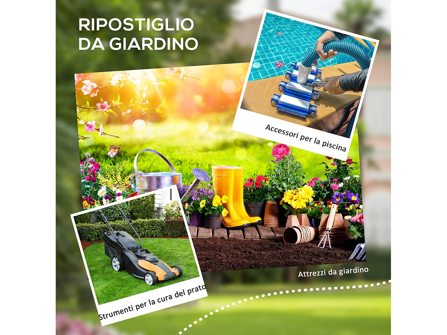 Casetta giardino con finestra e doppia porta in alluminio pp grigio