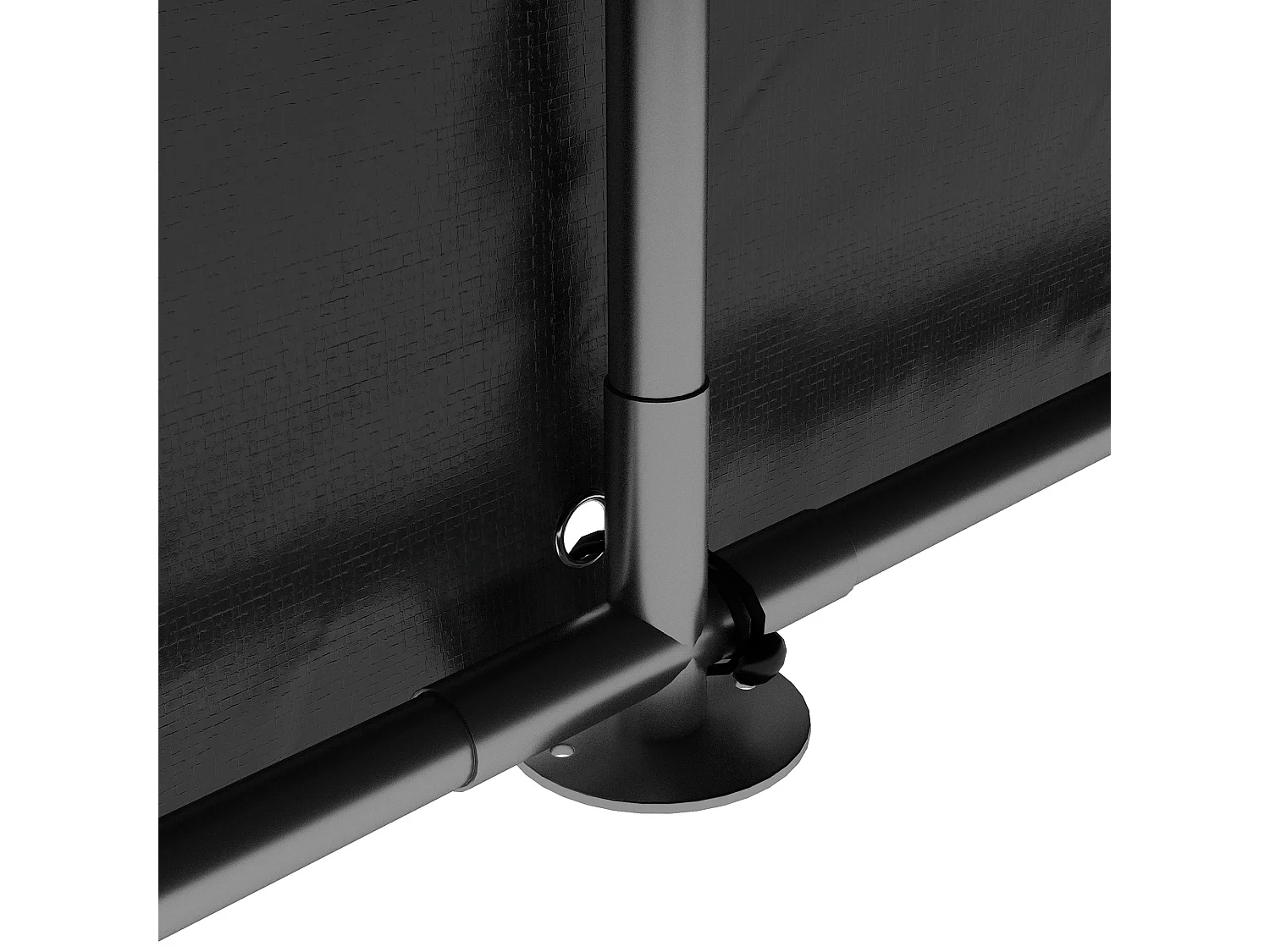 Capanno per attrezzi anti uv con porta a zip grigio chiaro