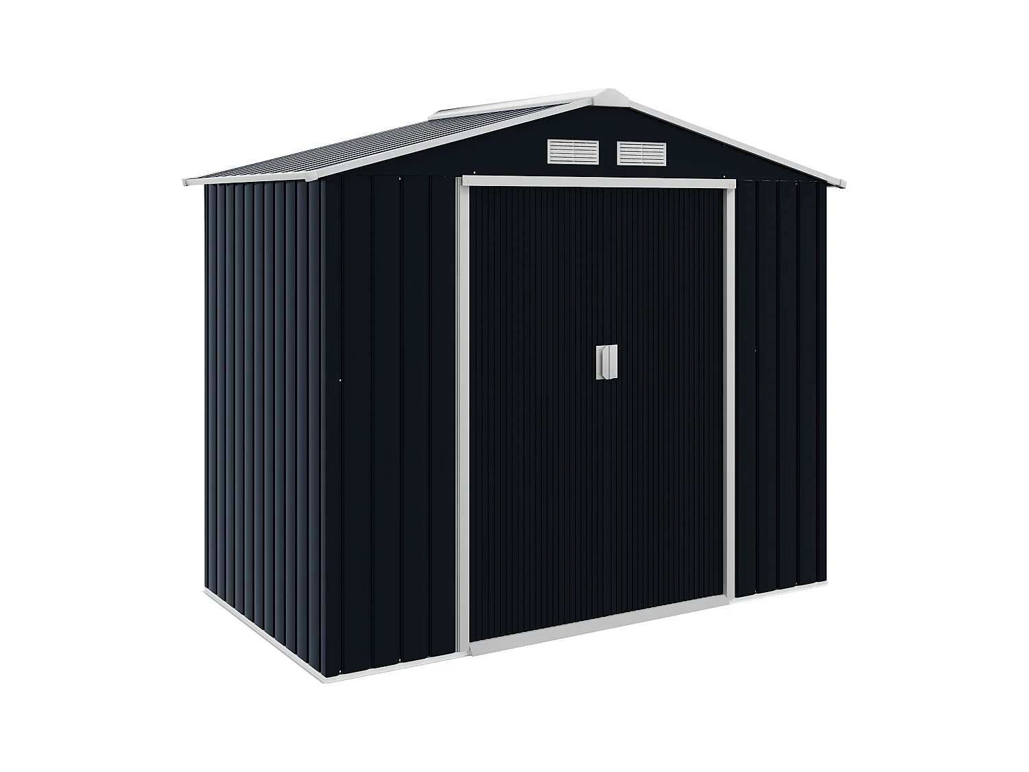 Casetta da giardino in lamiera porte scorrevoli 213x130x185cm