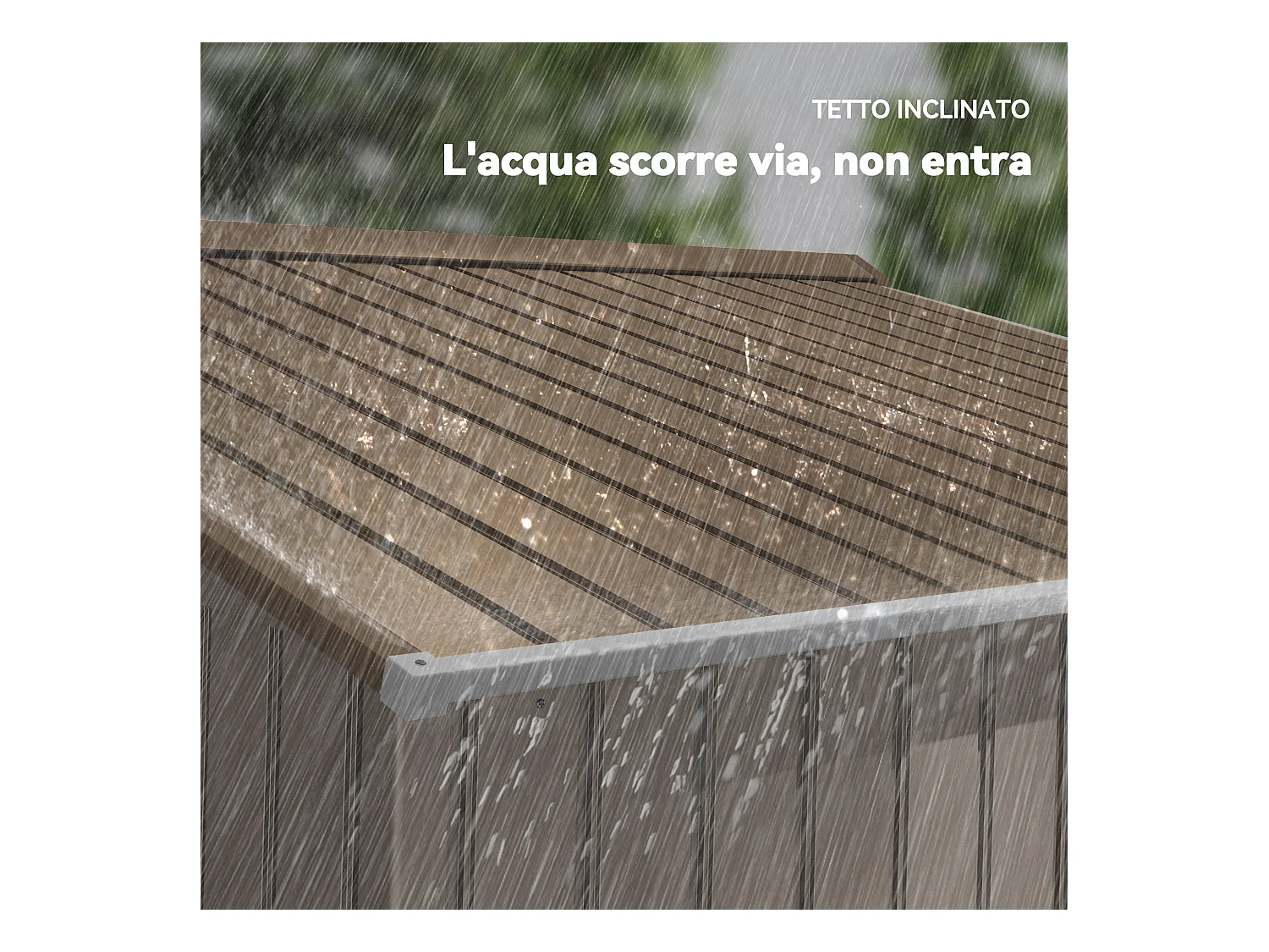 Capanno attrezzi in acciaio con porte scorrevoli 277x195x192 cm giallo