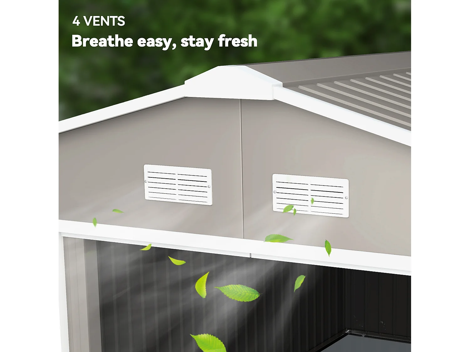 Capanno attrezzi in acciaio porte scorrevoli 340x386x200cm