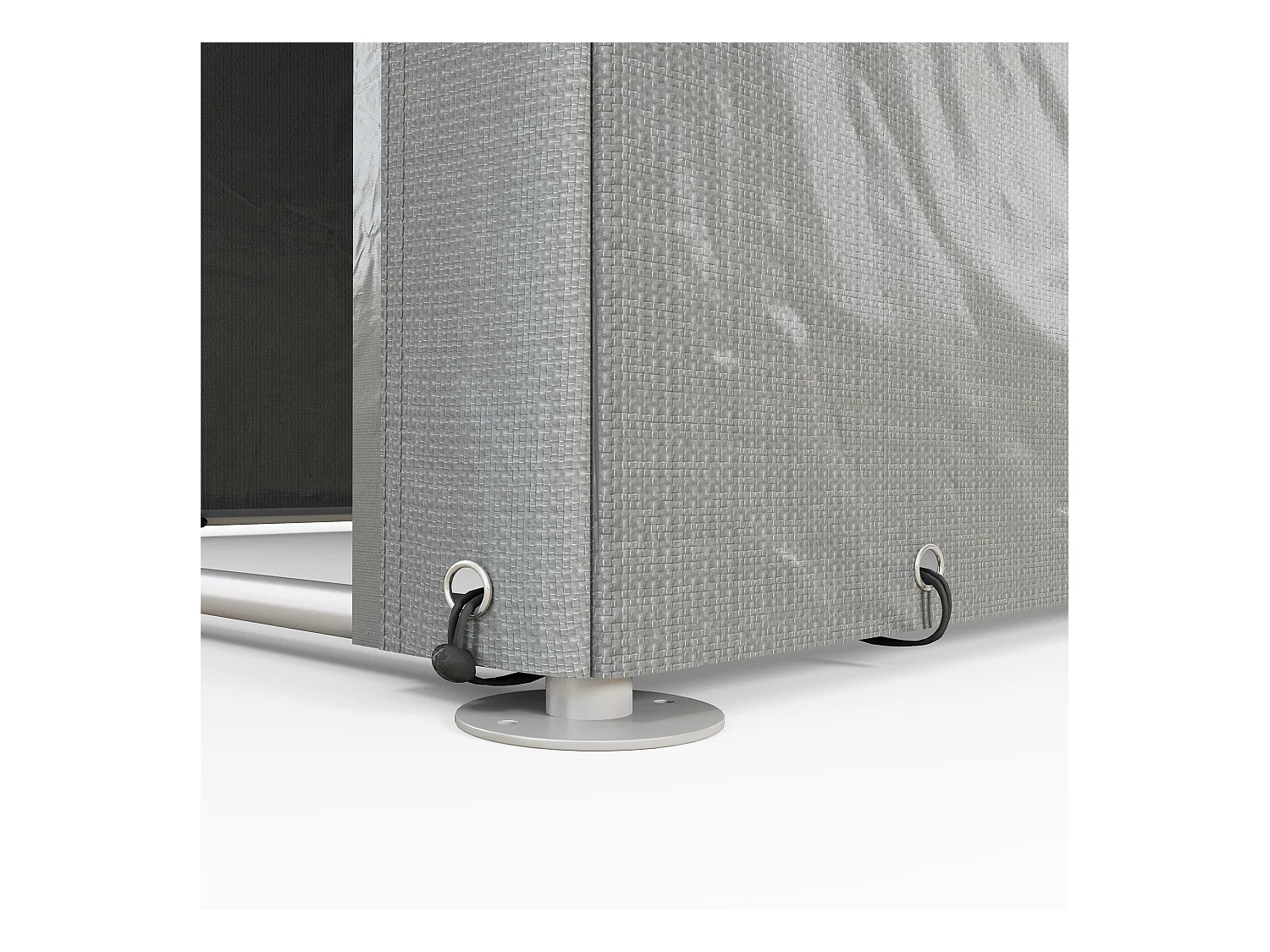 Capanno porta attrezzi tenda garage per bici 1.6x2m grigio chiaro