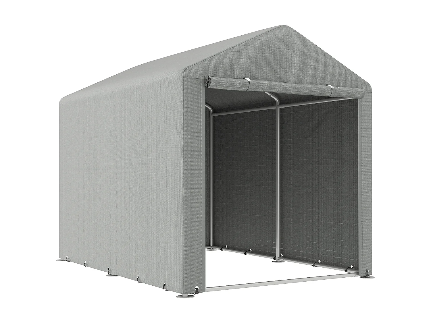 Capanno porta attrezzi tenda garage per bici 1.6x2m grigio chiaro