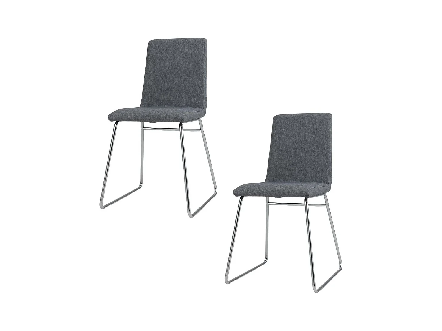 2er Set Esszimmerstühle mit Klappbarer RACückenlehne & Metallrahmen Gepolsterter Küchenstuhl