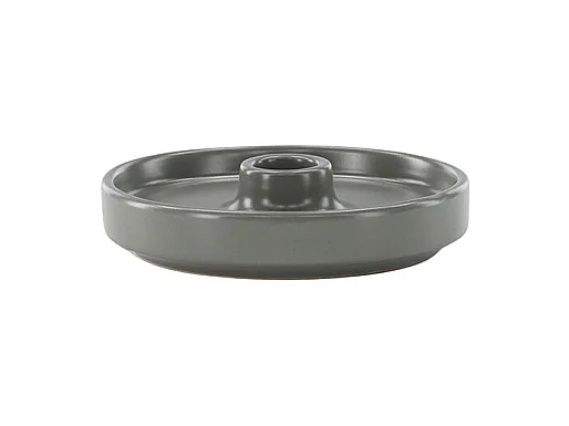 Bougeoir Design en Céramique "Bette" 13cm Gris