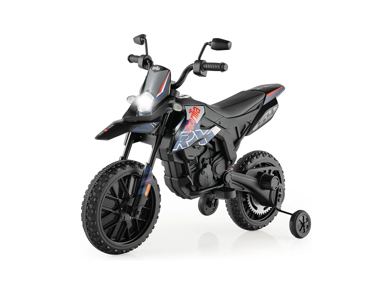 Moto Électrique pour Enfant 3 à 8 Ans avec Musique et Bleutooth Vitesse 5,5 - 6 km/h Batterie 12V Inclus Charge 30 KG Bleu