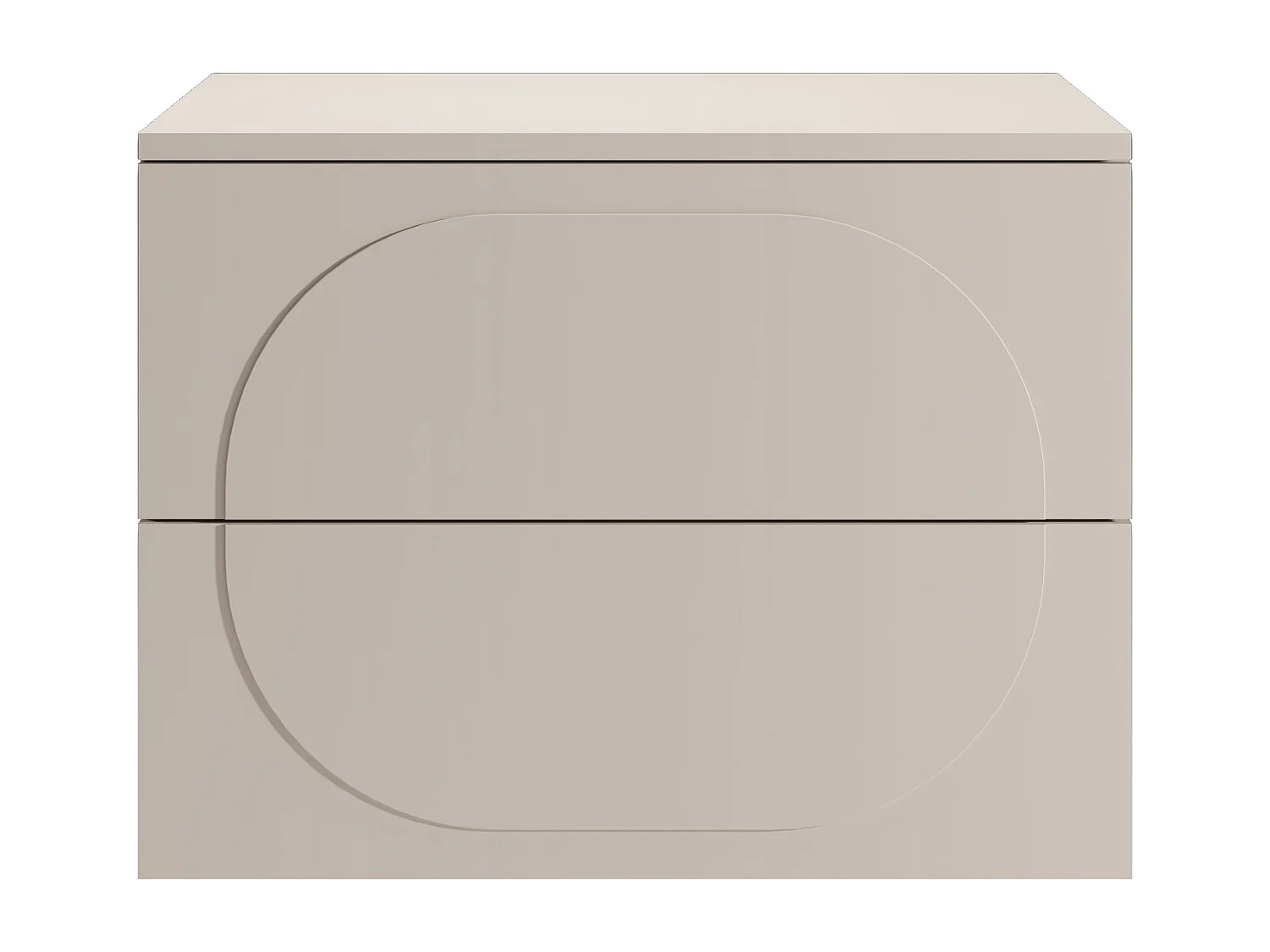 Hengende servantskap med hylle - Beige - 80 cm - VUTOMA