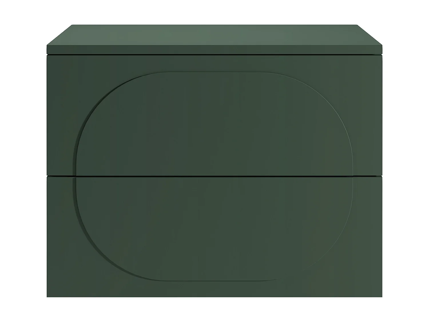 Waschtischunterschrank hängend + Ablage - Grün - 80 cm - VUTOMA