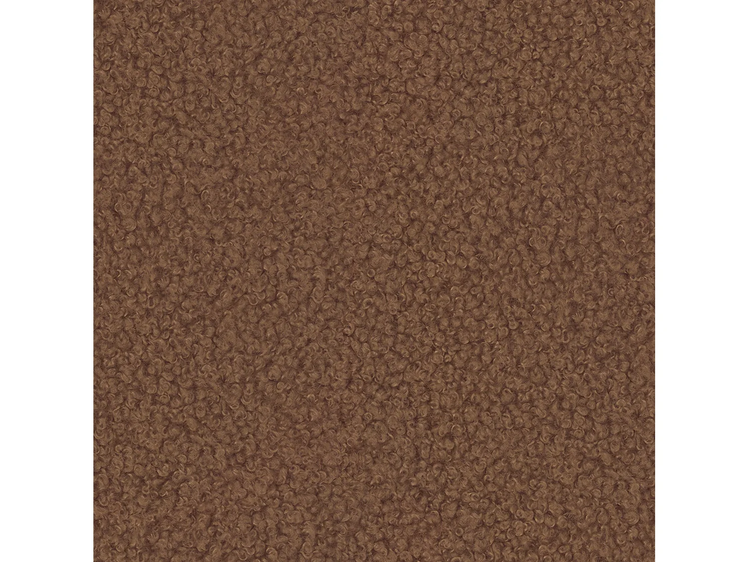 Nuvola - Moderne Wohnlandschaft aus Terrakotta Bouclé mit abgerundetem Design und hohem Sitzkomfort