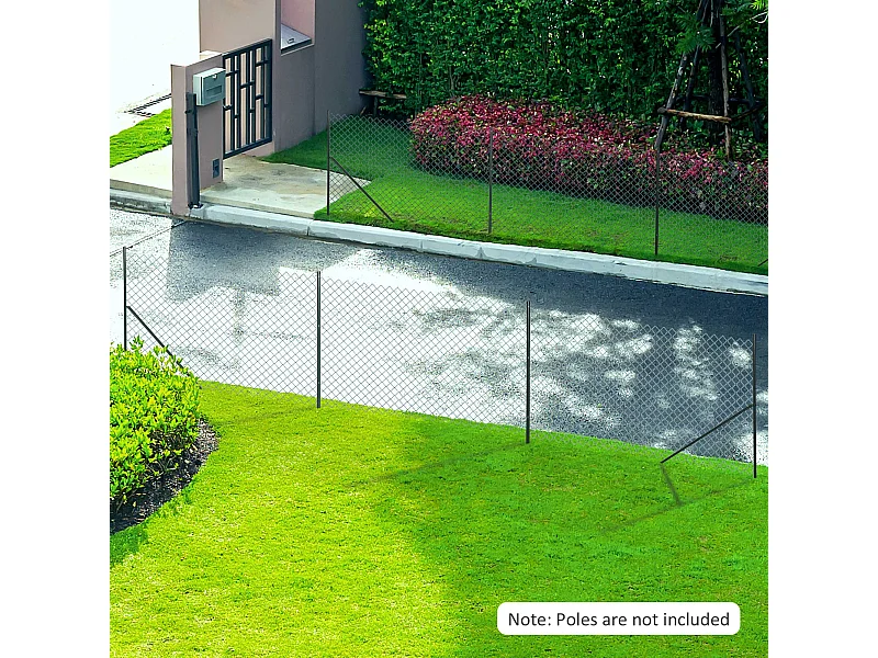 Rete di recinzione acciaio e pvc rotolo da 25m altezza 1.7m