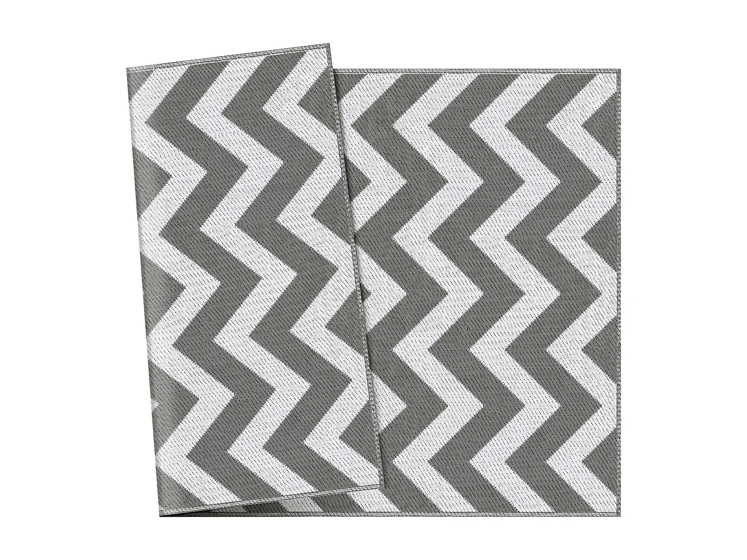 Tappeto esterno reversibile fantasia geometrica 1.8x1.2m grigio