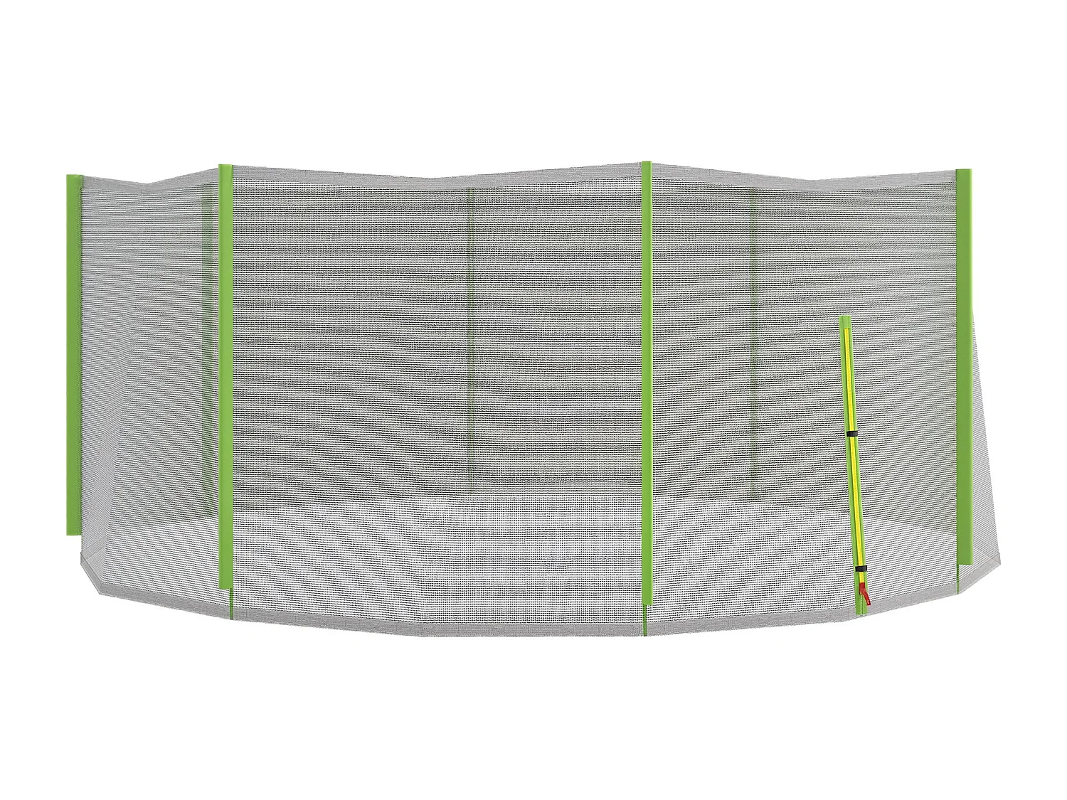 Rete protettiva per trampolini a 8 pali in pe nero e verde
