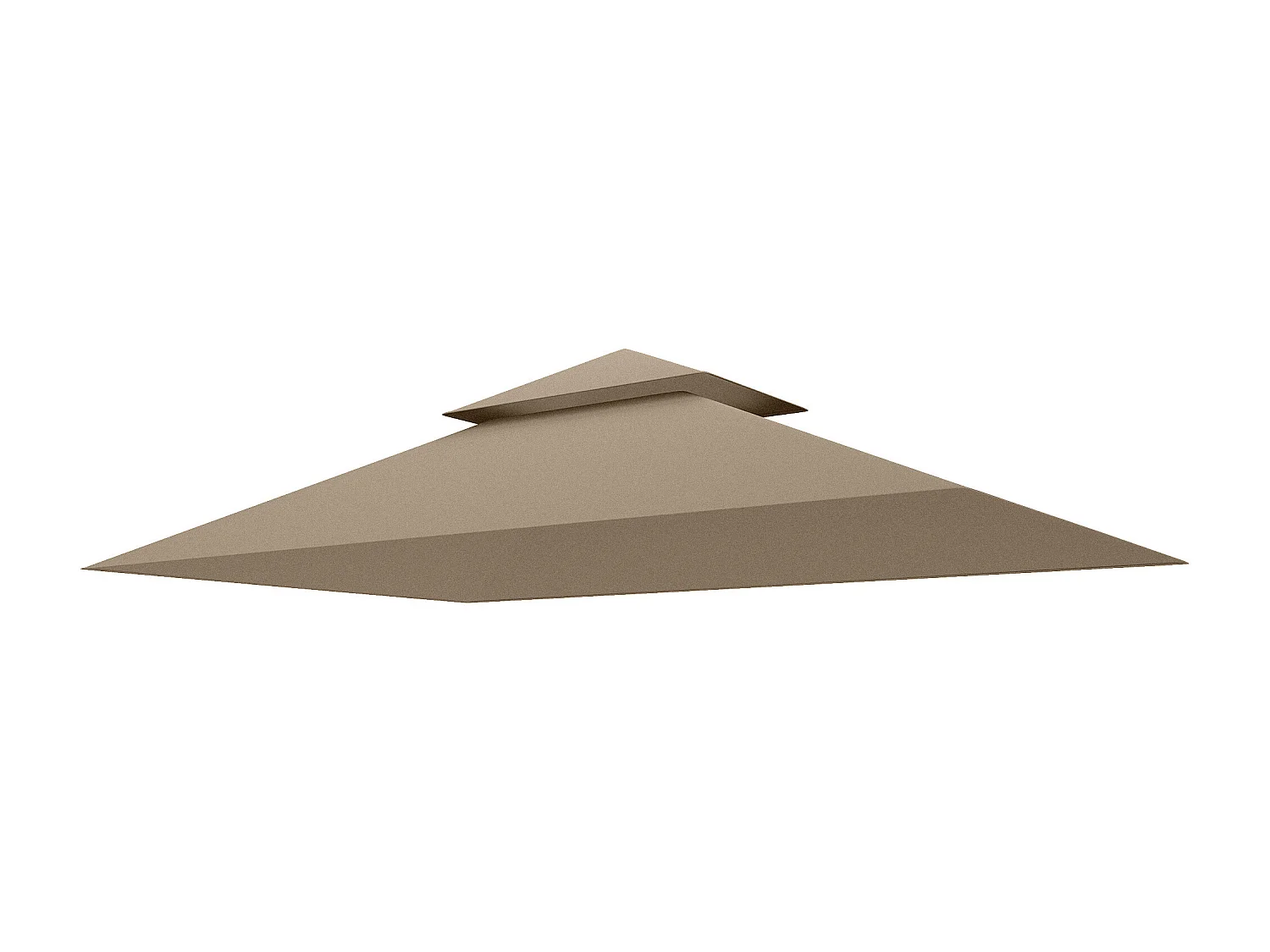 Copertura per gazebo da giardino per barbecue a 2 livelli cachi