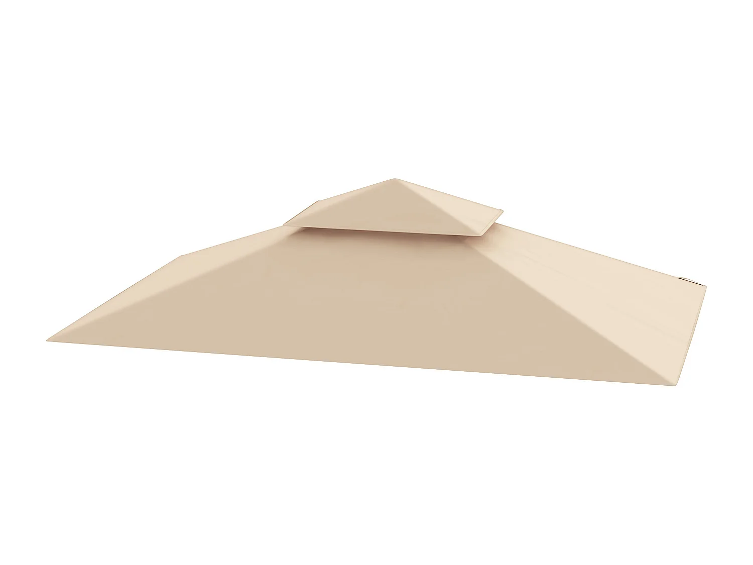 Copertura per gazebo da giardino per barbecue a 2 livelli beige