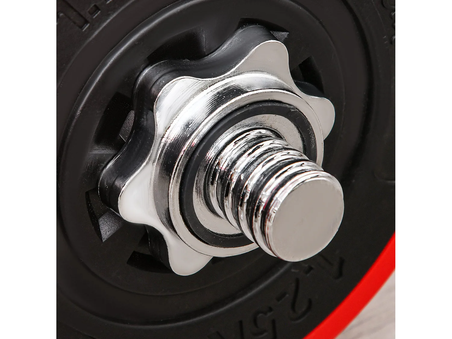 Set bilanciere e manubri pesi da 30kg dischi rivestiti in pp antigraffio